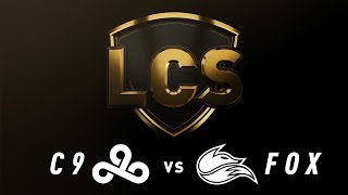 C9 vs FOX  Week 4 Day 1  LCS Spring Split  Cloud9 vs Echo Fox 2019 [upl. by Oigolue591]