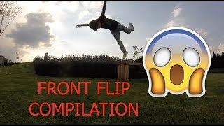 FRONT FLIP COMPILATION Parkour Bros [upl. by Haimes]