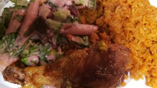 GHANA JOLLOF RICE  SO DELICIOUS [upl. by Assyram]