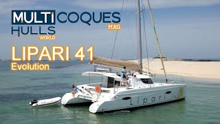 Lipari 41 Evolution Catamaran  Boat review teaser  Multicoques Mag  Multihulls World [upl. by Nohsav]