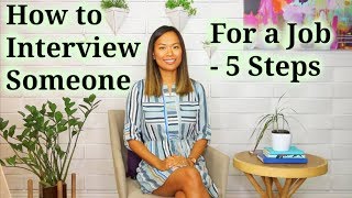 How to Interview Someone  How to Recruit a Good Job Candidate 4 of 5 [upl. by Leslie805]