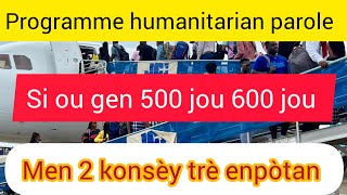 PROGRAMME BIDENKOTE MOUN 500  600 JOU YO MEN 2 KONSÈY ENPÒTAN USCIS KONFIME [upl. by Ajssatan]