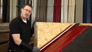 How to Install Sidewall Trim ABC SL16® Metal Roofing System [upl. by Leugimsiul]