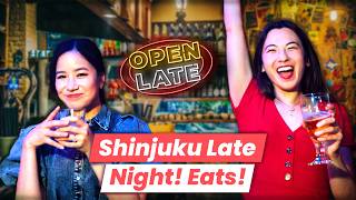 Tokyo Late Night Eats  Shinjuku Ramen Sushi amp a MUSTTRY GoldenGai Bar in 2024  feat kimdao [upl. by Kata738]