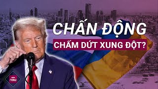 Câu nói ngắn của ông Trump về chấm dứt các cuộc xung đột gây chấn động thế giới  VTC Now [upl. by Notniv]