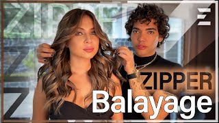 Balayage Zipper  Tutorial Completo  Tendencia 2022 [upl. by Joanne]