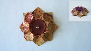 Origami Instructions Star Bowl Dáša Ševerová [upl. by Corvin310]