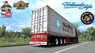 ETS2 v135 DTEC Container Trailer Weeda Ownable  Freight Market [upl. by Collete183]