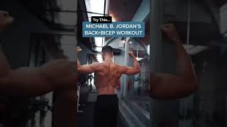 Michael B Jordan Back amp Biceps Workout [upl. by Virginie]