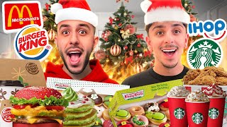 Trying HOLIDAY MENU ITEMS From Fast Food Restaurants Christmas Ft FaZe Rug [upl. by Reynolds649]