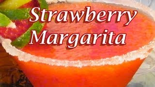 Fresh Strawberry Margarita Recipe  Margarita Recipes  TheFNDCcom [upl. by Xena]