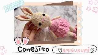 Conejita amigurumi patrón fácil y rápido [upl. by Calla]