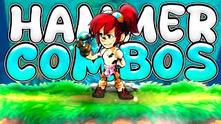 Every Hammer Combo in Brawlhalla 2024 [upl. by Ahsik]