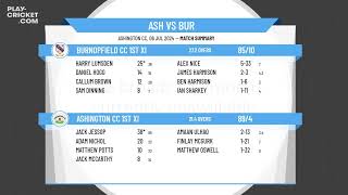 Ashington CC 1st XI v Burnopfield CC 1st XI [upl. by Lathrop75]