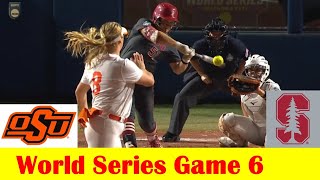 8 Stanford vs 5 Oklahoma State Softball Highlights 2024 NCAA World Series Game 6 [upl. by Tamer]