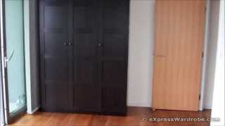 IKEA Pax BERGSBO Black Brown Door Wardrobe Design [upl. by Stutzman604]