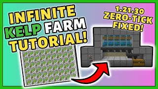 Best 12130 Kelp Farm Tutorial in Minecraft Bedrock ZeroTick FIXED [upl. by Jeana570]