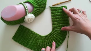 Çok kolay patik yapımı  Tığ işi patik  patik modelleri patikmodelleri kolaypatik crochet [upl. by Natal]