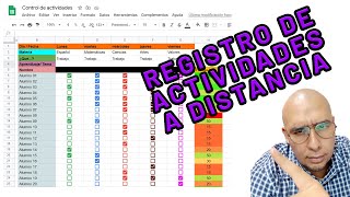 FORMATO para evaluar a distancia y registrar actividades con Google Drive [upl. by Ylime761]