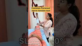 Common Peroneal nerve💢 tension test physiotherapy shorts youtubeshorts [upl. by Olegnaleahcim]