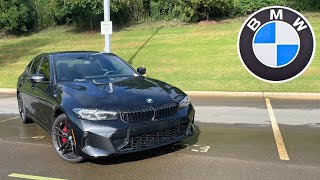 2024 BMW 330i xDrive M Sport POV Start Up Test Drive Walkaround and Review [upl. by Mitchel930]