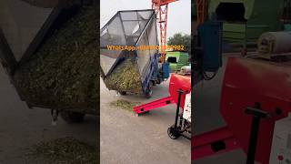 After the grass cutterit is pulled back for silage grasscutter haybaler foragebaler haycutter [upl. by Tebazile]