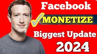 Facebook Monetize Biggest Update 🔥🙏🫠  Monetize होने लगा Facebook Page Top Tech Empire 🔥🔥 [upl. by Biel429]