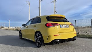 UNE CITADINE TRES ENERVEE   ESSAI MERCEDES AMG A35 2020 [upl. by Amr]