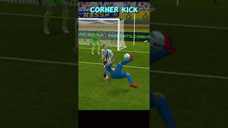 corner kick 🔥😱⚽♥️ shorts football corner cornerkick goals fcmobile [upl. by Dott]