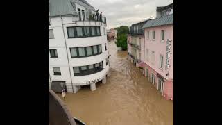 Hochwasser in Bad Neuenahr Ahrweiler Telegrafenstraße 15072021 um 0600 Uhr Morgen [upl. by Aylat773]