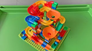 best marble maze building blocks ❤️relaxing satisfying marble run building blocks instructions [upl. by Spiegleman]