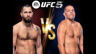 UFC JORGE MASVIDAL VS NATE DIAZ MAIN EVENT FIGHT ON LEGENDARY DIFFICULTY [upl. by Astrahan]