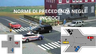 NORME DI PRECEDENZA NEGLI INCROCI part 1 [upl. by Lehcem]