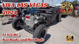 Viva Las Vegas 2024 Rockabilly Weekend  FEATURE RAT RODS AND HOT RODS [upl. by Yemar701]