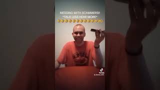 MESSING WITH SCAMMERS 🤣 TALK LESS HEAR MORE fyp scammer prank viral comedy [upl. by Anawt577]