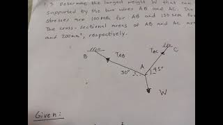 Example3Stress Mechanics of Deformable Bodies Tagalog [upl. by Adiehsar]