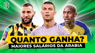 Quanto Ganha Os 10 maiores salários do futebol árabe  CAMISA 10 [upl. by Attenwahs]