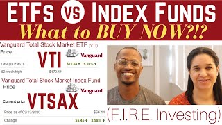 ETF vs Index Funds  Our Investments for Financial Independence FIRE Investing [upl. by Garrott]