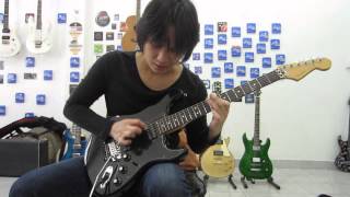 Fender Blacktop Stratocaster HH Floyd Rose Guitar Sound [upl. by Kerman]