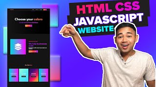 HTML CSS Javascript Website Tutorial  Responsive Beginner JS Project with Smooth Scroll [upl. by Aliemaj]