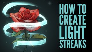 How to Create Light Streaks in Procreate [upl. by Niffirg]