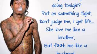 Nicki Minaj High School feat Lil Wayne Clean Lyric Video [upl. by Benedic219]