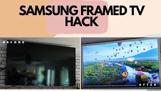 30 TV Frame DIY  SAMSUNG FRAME TV DUPE [upl. by Dagley]