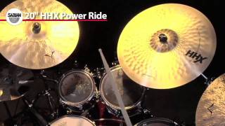 Sabian 20 HHX Power Ride Cymbal Product Demo [upl. by Giffard]