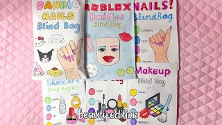 ❤️paper diy❤️ blind bags compilation  beauty edition 💄 ASMR  applefrog [upl. by Yvon]