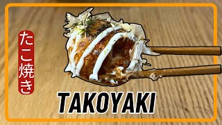 Golden TAKOYAKI Homemade Recipe  Cooking Japanese Street Food At Home [upl. by Aisenat122]