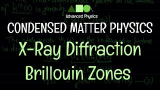 Condensed Matter Physics  XRay Diffraction  Brillouin Zones 1 [upl. by Einolem984]