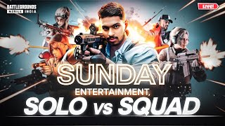 Solo vs Squad🔥 Bgmi live telugu  Bgmi live in Telugu bgmilive [upl. by Tandi]