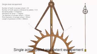 Single Action Pallet and Detent Escapement [upl. by Beach]