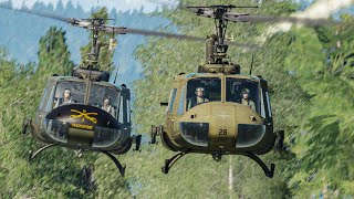 DCS Huey formation sling load training and low flying [upl. by Draper]